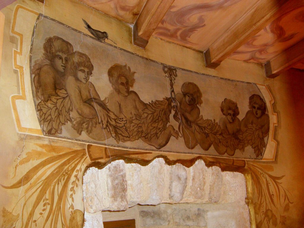 Mirta Dubischar- Artiste Peintre fresque château de Codignat